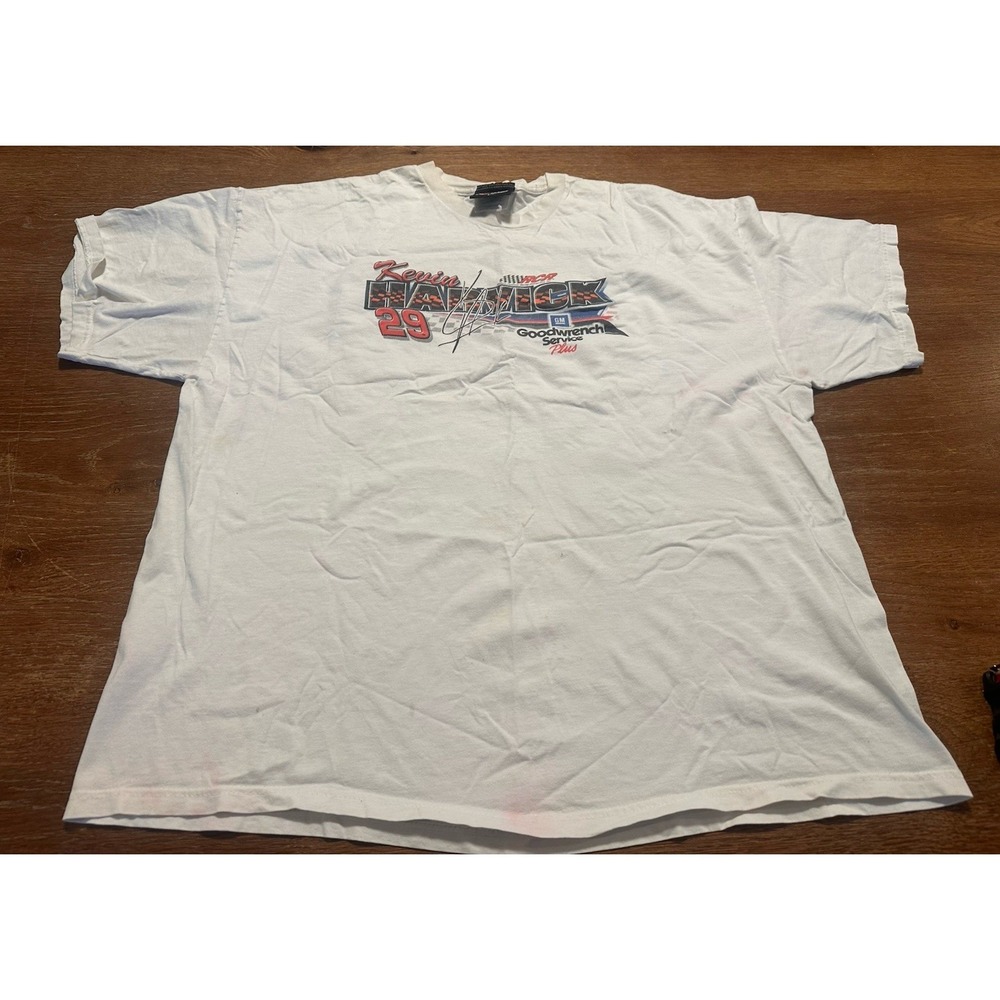 Vintage Y2K Kevin Harvick NASCAR GM Goodwrench The Right Stuff T-shirt Mens 2XL - Picture 5 of 9